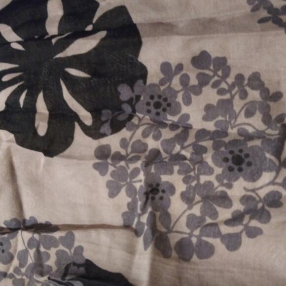 Alan Del Rosario Black Tan & Red Floral Print Button Accent Dress Sz 4 - Picture 6 of 7